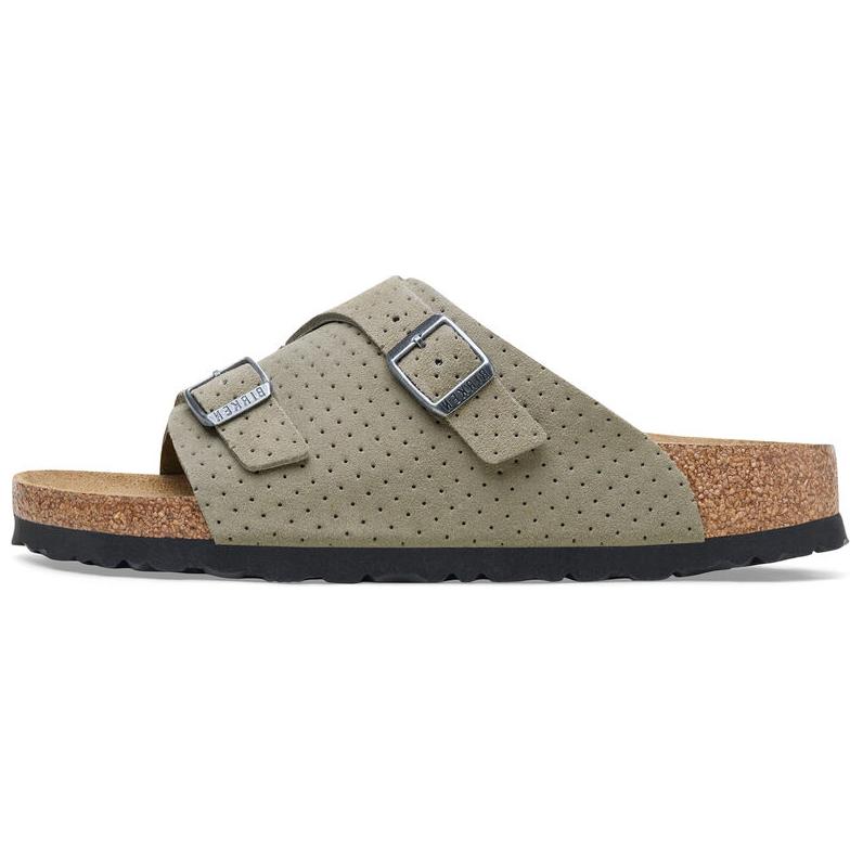 Birkenstock Zurich 'Grey Velvet Leather'