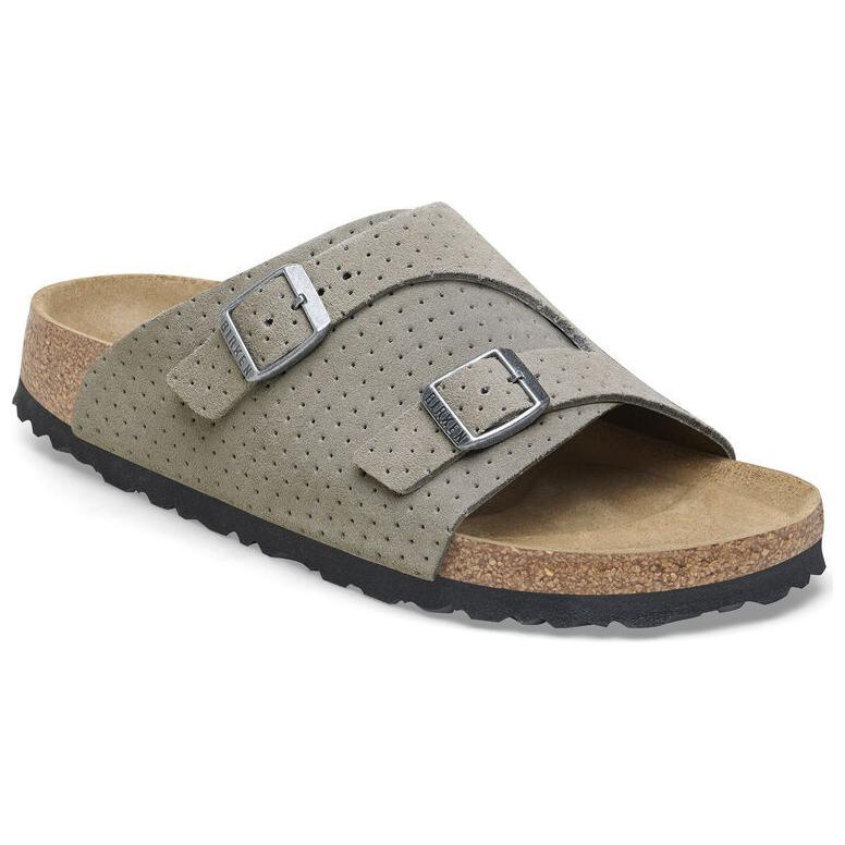 Birkenstock Zurich 'Grey Velvet Leather' 圖 3