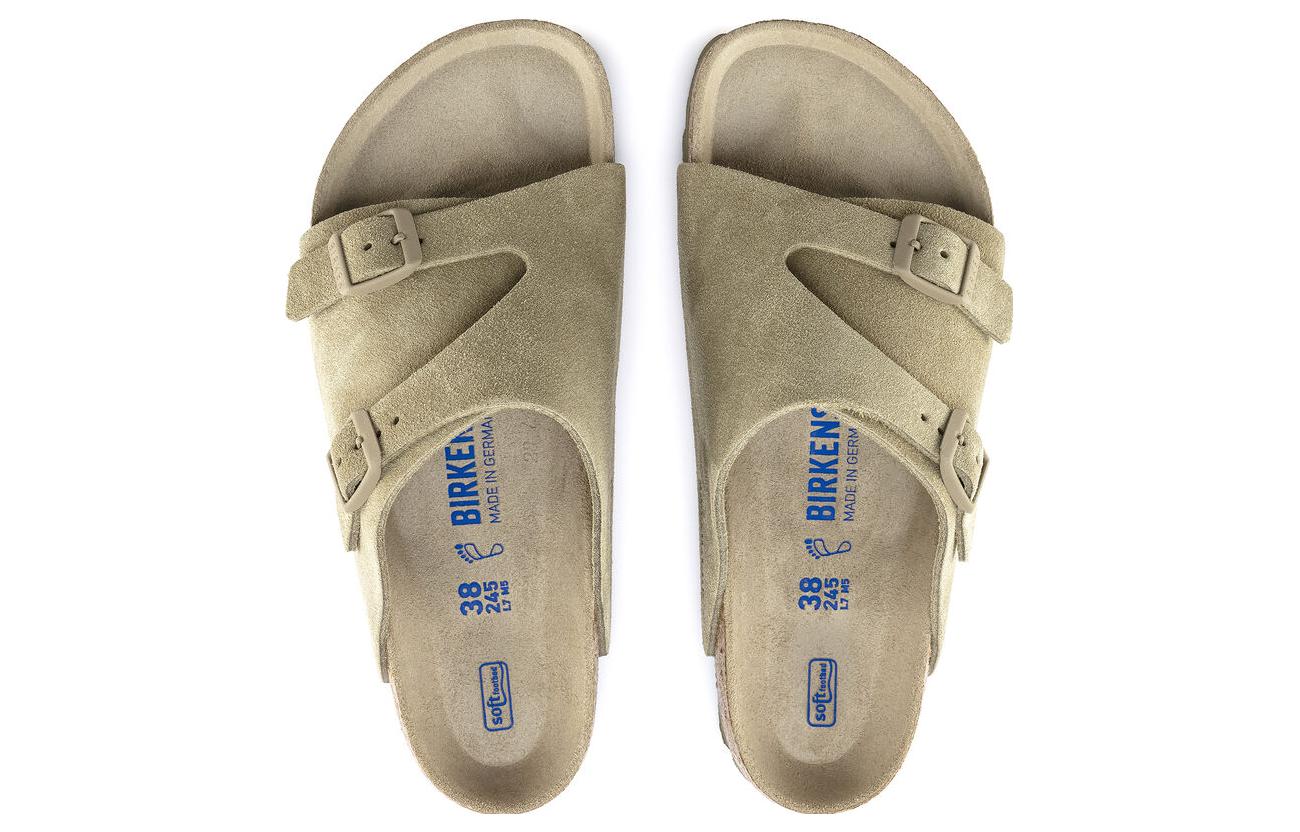 Birkenstock Zurich Soft Footbed Suede Sandals'Faded Khaki' 圖 3