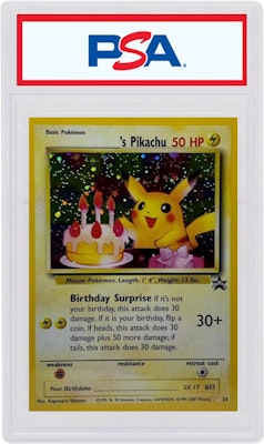 Birthday Pikachu 2001 Pokemon TCG Promo Holo Black Star #24 Buy Birthday Pikachu 2001 Pokemon TCG Promo Holo Black Star #24