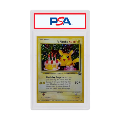 Birthday Pikachu 2001 Poké TCG Promo Holo Black Star #24