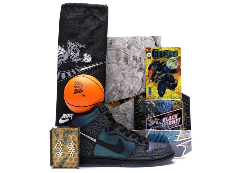 Order 블랙쉽 x 나이키 SB 덩크 하이 프로 '블랙 호넷' 스페셜 박스 🐝🖤 BQ6827-001-SB