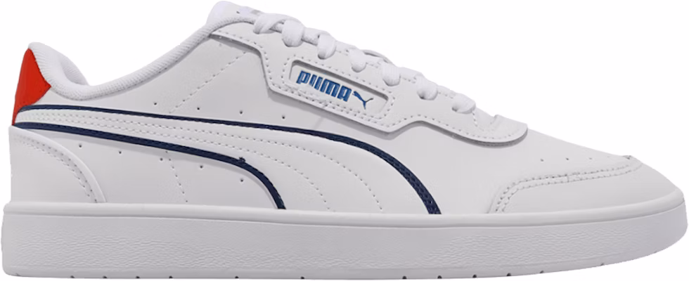 Red white and blue puma best sale shoes