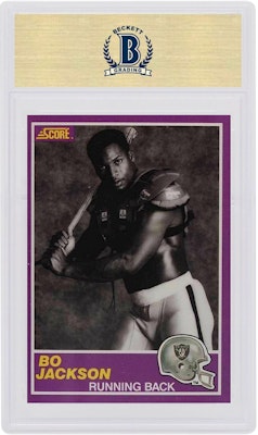 Bo Jackson 1989 Score Supplemental Rookie #384S Order Bo Jackson 1989 Score Supplemental Rookie #384S