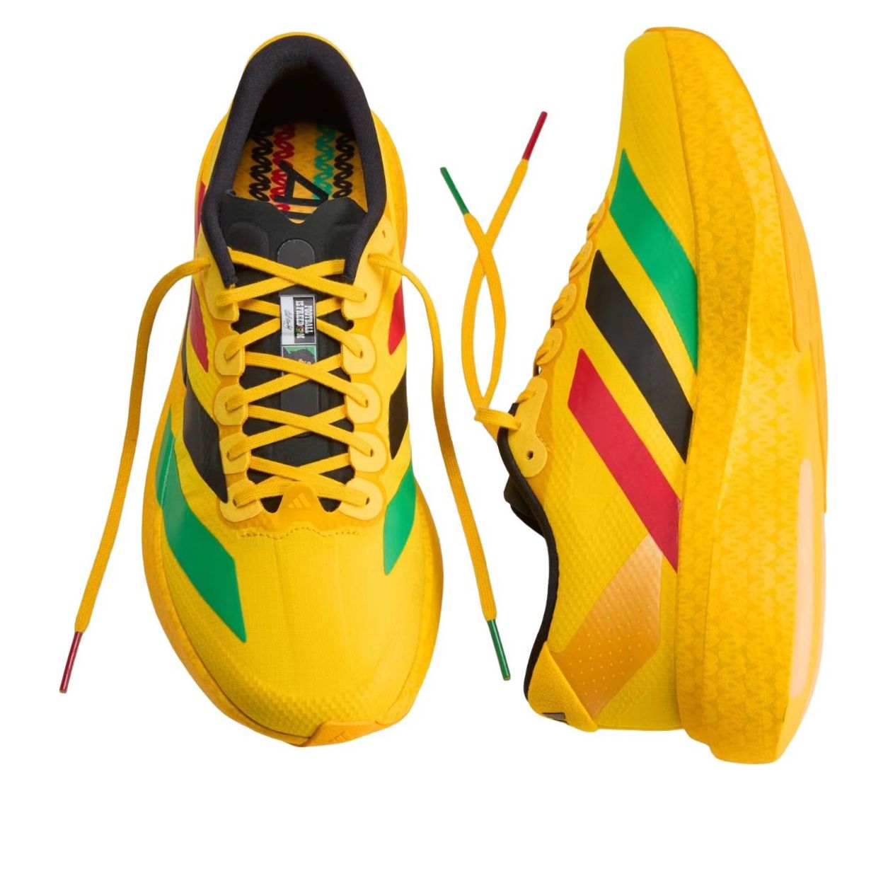 Shop 鲍勃·马利 x adidas Adizero Evo SL ''One Love''款式 KJ3625