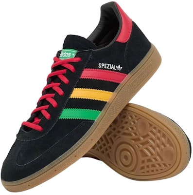 Bob Marley x adidas Handball Spezial ''Noir'' HQ9437 Details for Bob Marley x adidas Handball Spezial ''Noir'' HQ9437