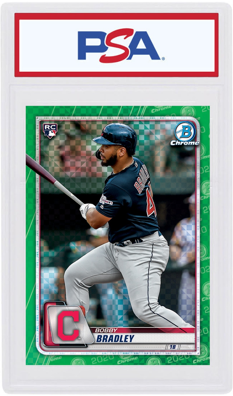 Bobby Bradley 2020 Bowman Chrome X Rookie Green X-Fractor /31 #47