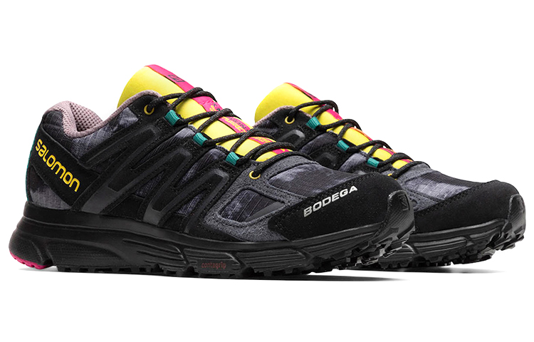 Shop Salomon Bodega x X-Mission 4 Suede 'Hitam Kuning' 417145