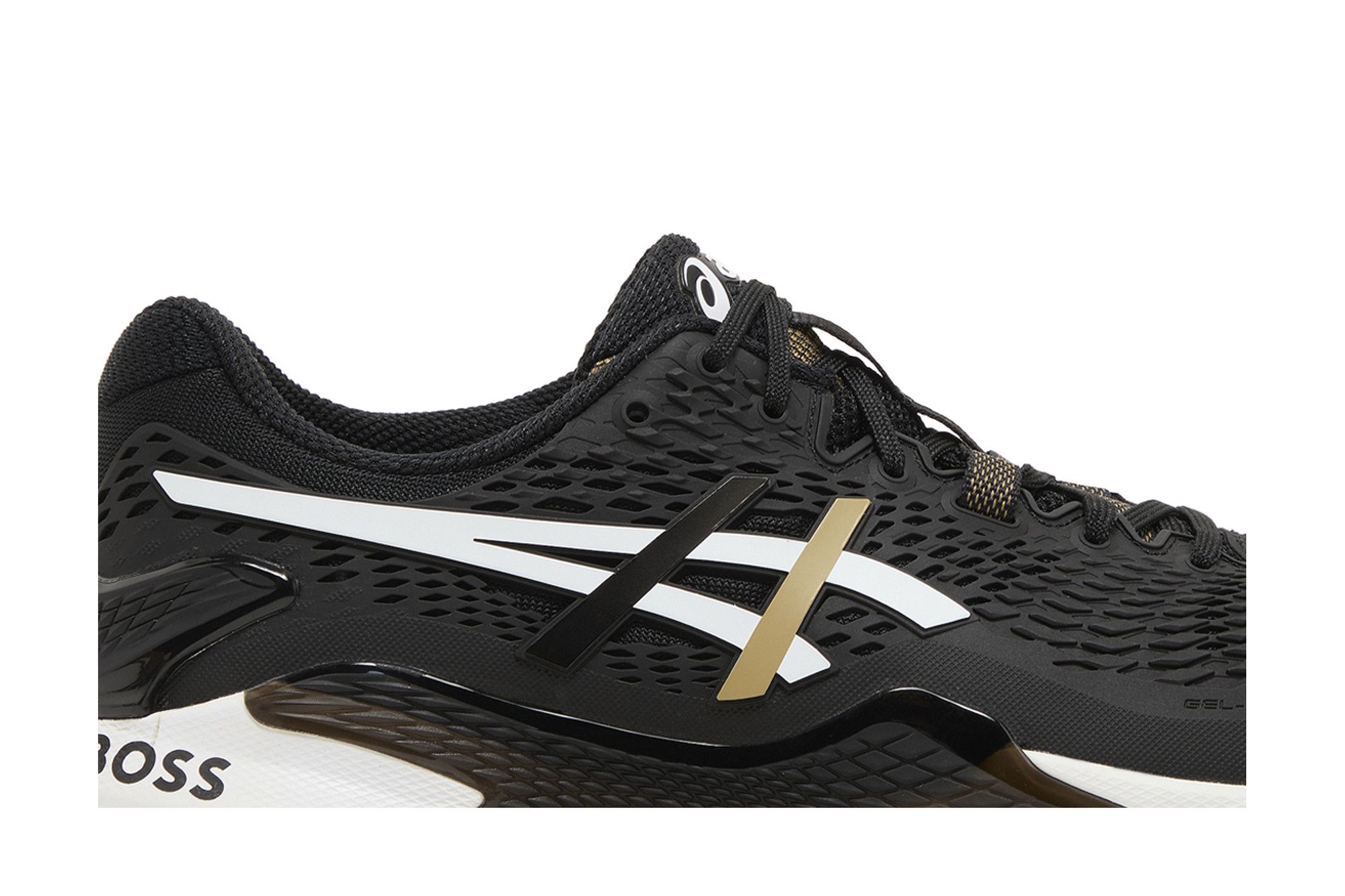 Order BOSS x ASICS Gel-Resolution 9 "Hitam/Camel" 1041A453-001