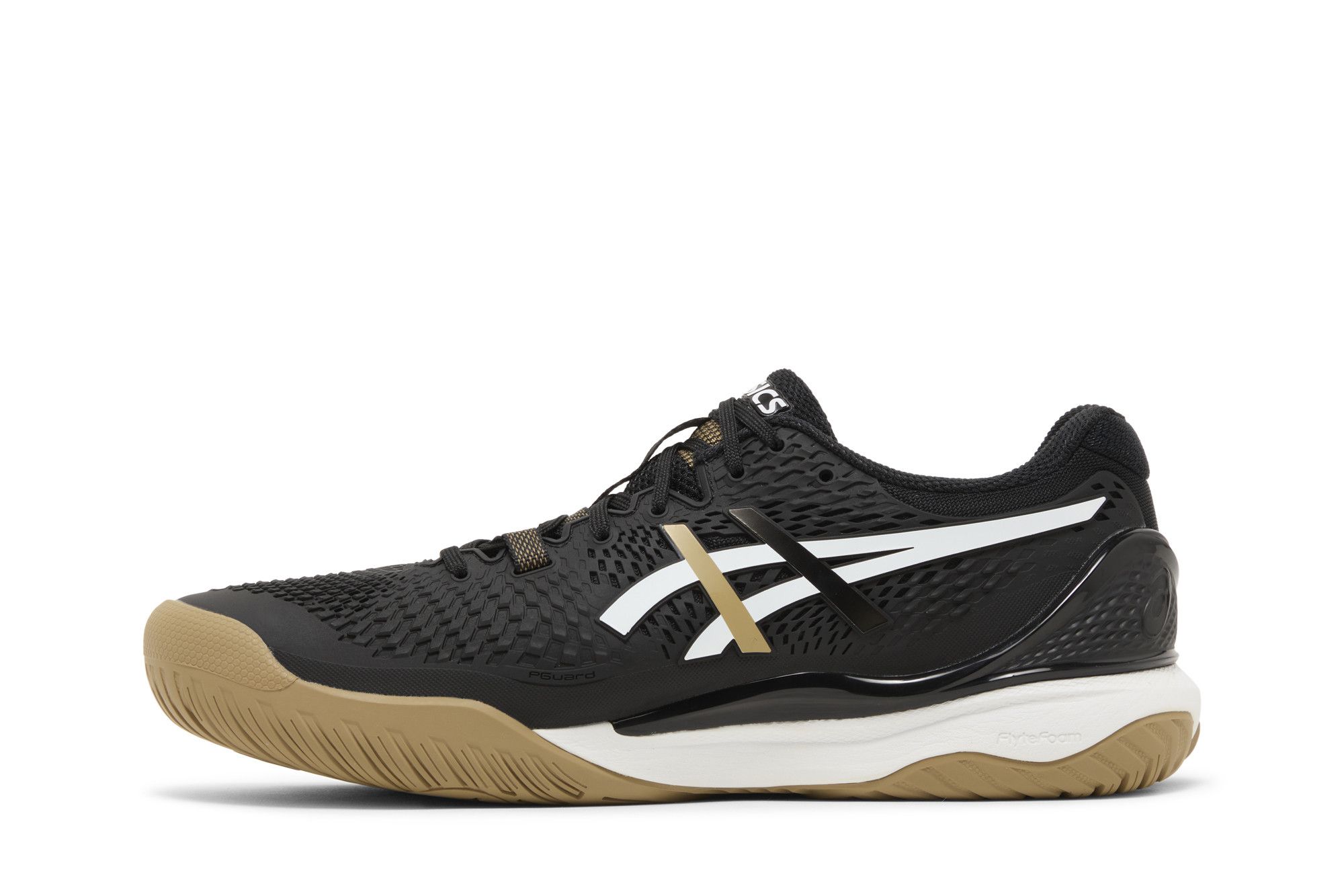 Lookbook BOSS x ASICS Gel-Resolution 9 "Hitam/Camel" 1041A453-001
