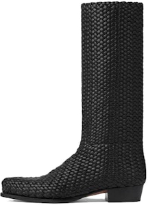 葆蝶家 黑色真皮尖头踝靴 763724V3H601000 Buy 葆蝶家 黑色真皮尖头踝靴 763724V3H601000