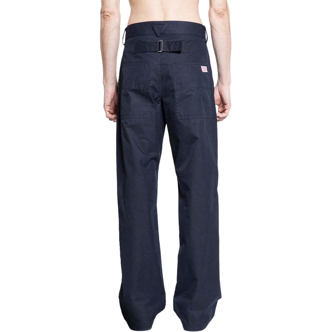 Purchase Bottega Veneta 藍色直筒中腰休閒長褲 784201V4CS04246