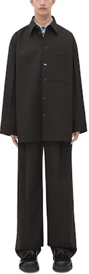 葆蝶家 棕色纯色长袖纽扣衬衫 782607V3ZH02016 Buy 葆蝶家 棕色纯色长袖纽扣衬衫 782607V3ZH02016