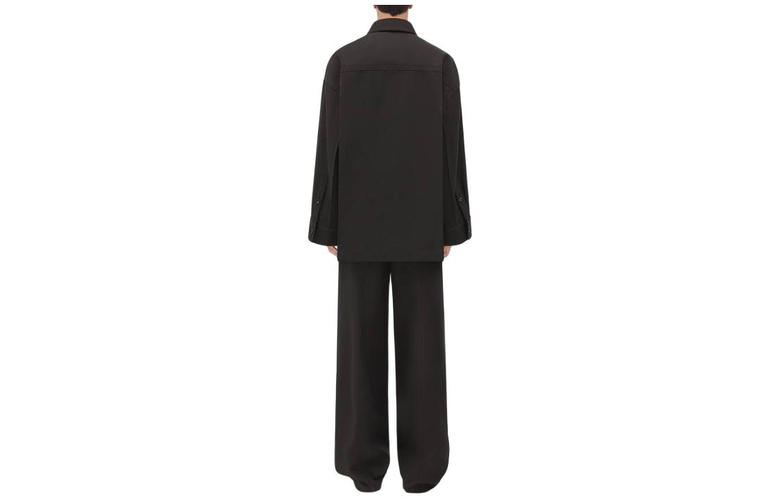 Lookbook 葆蝶家棕色純色長袖襯衫 782607V3ZH02016