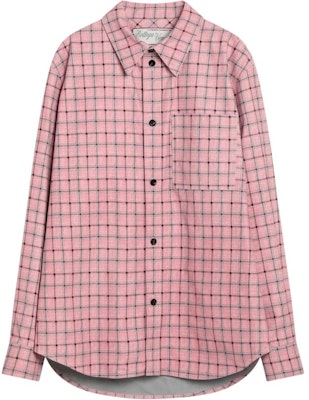 Bottega Veneta Kemeja Lengan Panjang Berkolar Kotak Warna Merah Jambu Muda 813140V4XB05008 Order Bottega Veneta Kemeja Lengan Panjang Berkolar Kotak Warna Merah Jambu Muda 813140V4XB05008