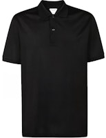 Bottega Veneta Embroidered Button-Up Short Sleeve Polo Shirt Black 631006VKO901000 Bottega Veneta Embroidered Button-Up Short Sleeve Polo Shirt Black 631006VKO901000