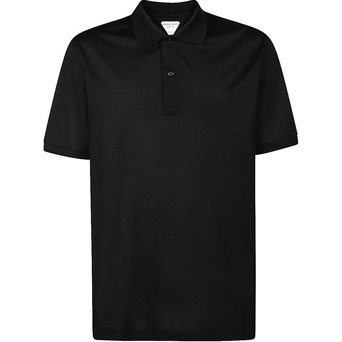Order Bottega Veneta  Embroidered Button-Up Short Sleeve Polo Shirt Black 631006VKO901000