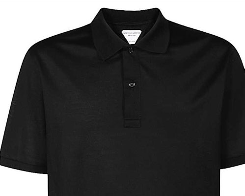 Bottega Veneta Embroidered Button-Up Short Sleeve Polo Shirt Black 631006VKO901000 Shop Bottega Veneta Embroidered Button-Up Short Sleeve Polo Shirt Black 631006VKO901000