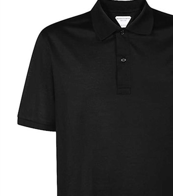 Bottega Veneta Embroidered Button-Up Short Sleeve Polo Shirt Black 631006VKO901000 Purchase Bottega Veneta Embroidered Button-Up Short Sleeve Polo Shirt Black 631006VKO901000