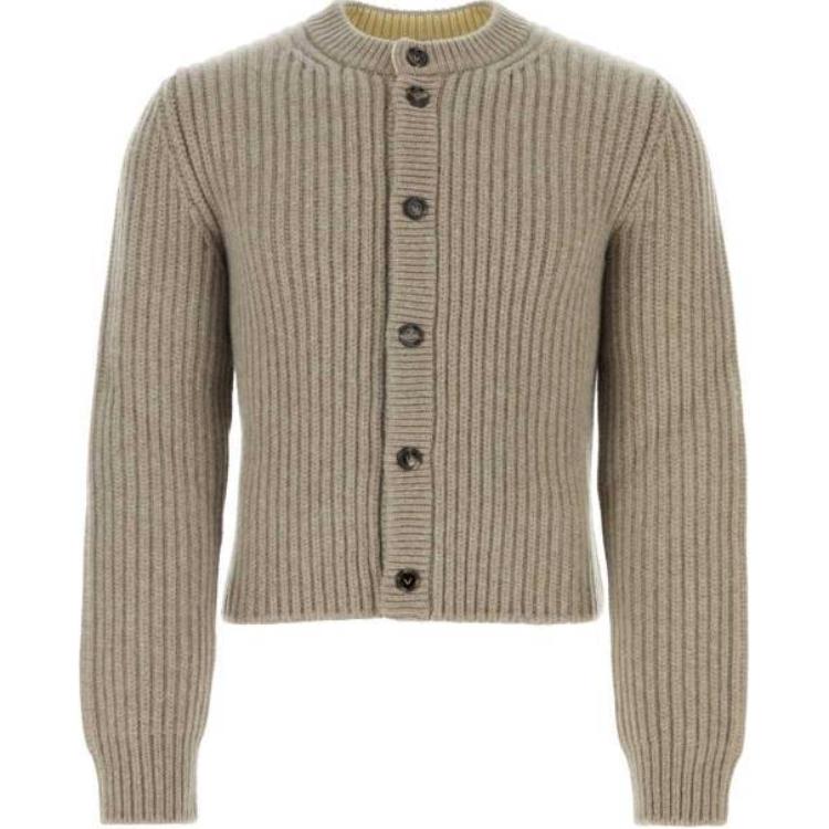 Order 葆蝶家 灰色圆领修身针织开衫衣服 793191V4AQ09700