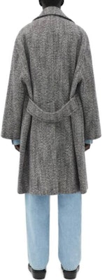 Bottega Veneta Grey Solid Color Long Sleeve Straight Coat Jacket. 748804V34P01069 Purchase Bottega Veneta Grey Solid Color Long Sleeve Straight Coat Jacket. 748804V34P01069