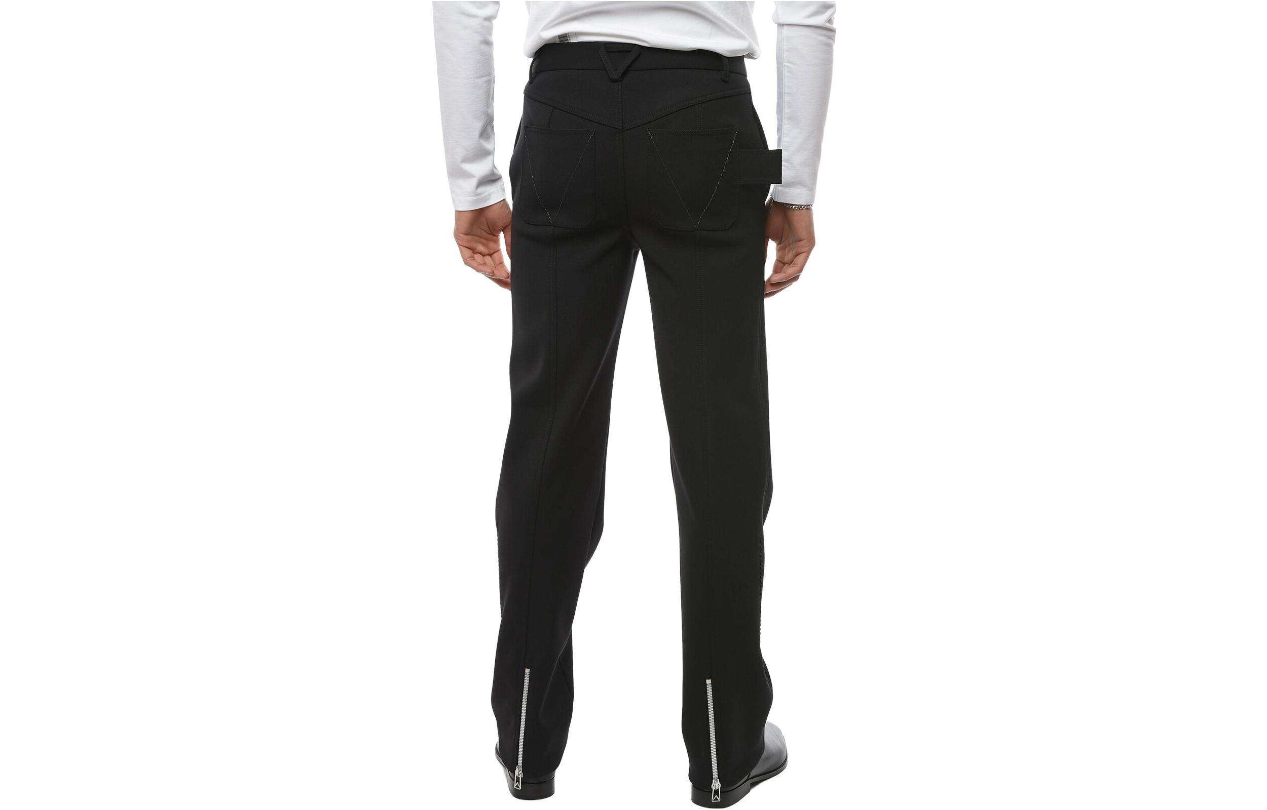 Lookbook Bottega Veneta 高腰拉鍊長版單色牛仔褲 682351V0IV1000