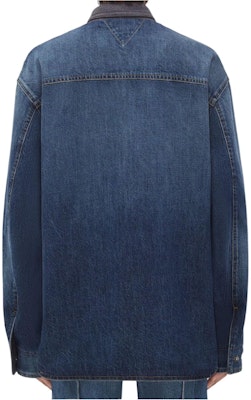 Bottega Veneta Indigo Jaket Boleh Balik Dua Muka Solid. 771891V3NB04563 Lookbook Bottega Veneta Indigo Jaket Boleh Balik Dua Muka Solid. 771891V3NB04563