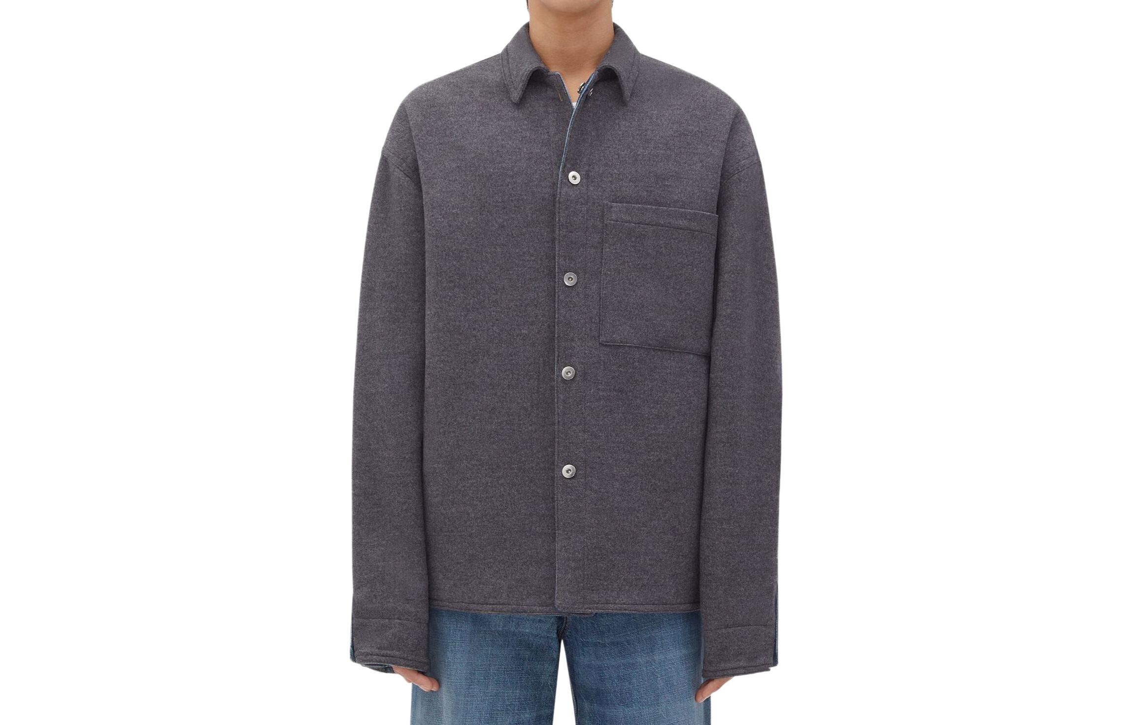 Purchase Bottega Veneta Chaqueta Reversible Doble Faz Sólida Índigo. 771891V3NB04563