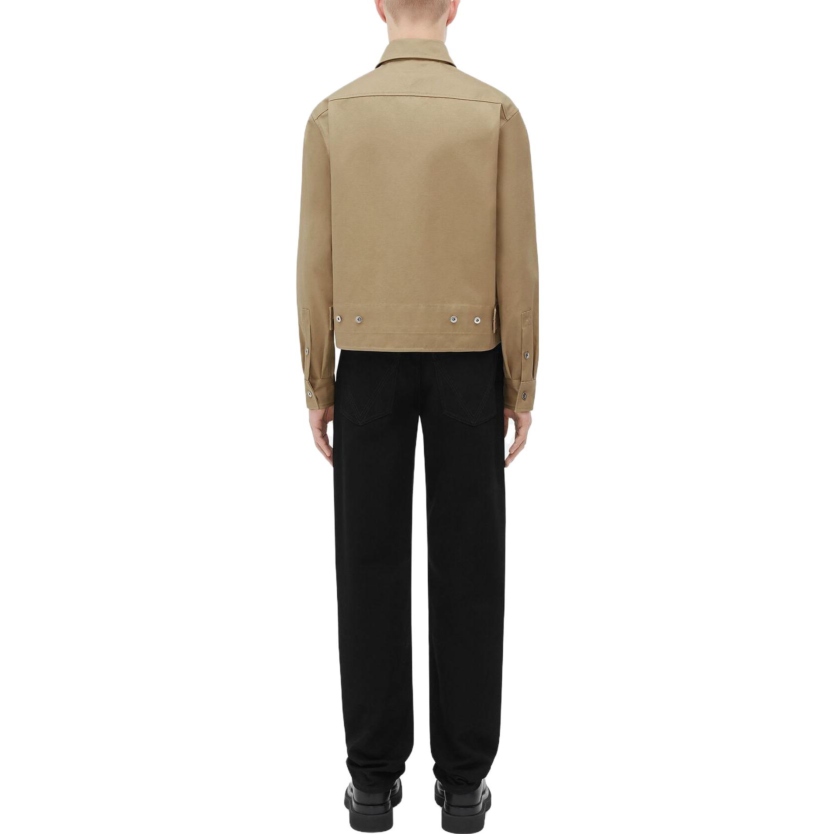 Shop Bottega Veneta 卡其色長袖休閒外套，簡約純色設計。 726157V0XK09640