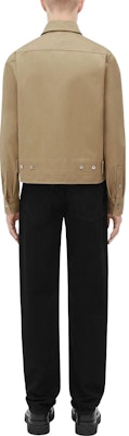 Bottega Veneta Khaki Long Sleeve Casual Jacket with Solid Color Design. 726157V0XK09640 Shop Bottega Veneta Khaki Long Sleeve Casual Jacket with Solid Color Design. 726157V0XK09640
