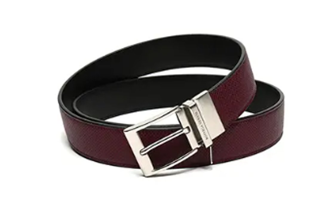 Shop Bottega Veneta 皮革腰帶搭配針扣 3.5公分 575234vmaw38821