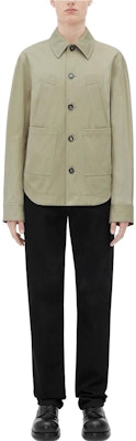 Bottega Veneta Light Green Long Sleeve Solid Color Button-Up Jacket 735899V2T103008 Lookbook Bottega Veneta Light Green Long Sleeve Solid Color Button-Up Jacket 735899V2T103008