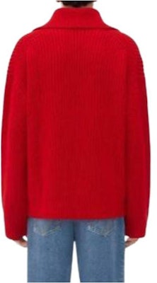Bottega Veneta Suéter Rojo Liso Casual de Ajuste Holgado con Cuello. 749395V33J06404 Lookbook Bottega Veneta Suéter Rojo Liso Casual de Ajuste Holgado con Cuello. 749395V33J06404