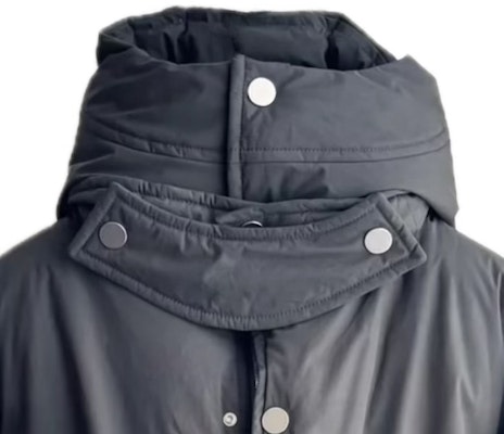 Bottega Veneta Solid Color Hooded Cotton Jacket Dark Gray. 690760V1LE0 Lookbook Bottega Veneta Solid Color Hooded Cotton Jacket Dark Gray. 690760V1LE0