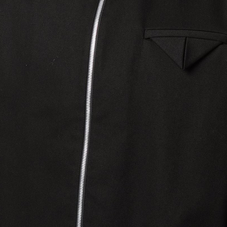 Details for Bottega Veneta 單色拉鍊腰部夾克 黑色 692119VF4T01000