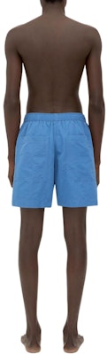 Bottega Veneta Solid Loose Fit Beach Shorts Sea Wave Blue. 796983V2Q104261 Lookbook Bottega Veneta Solid Loose Fit Beach Shorts Sea Wave Blue. 796983V2Q104261
