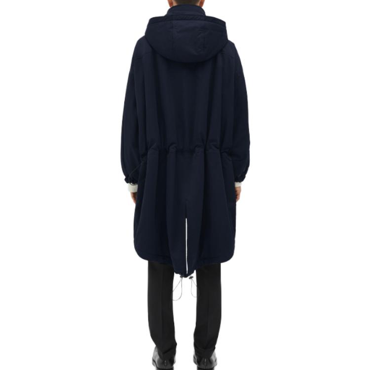 Bottega Veneta  Solid Navy Blue Hooded Long Sleeve Parka Coat. 752734VF4K04030 圖 5