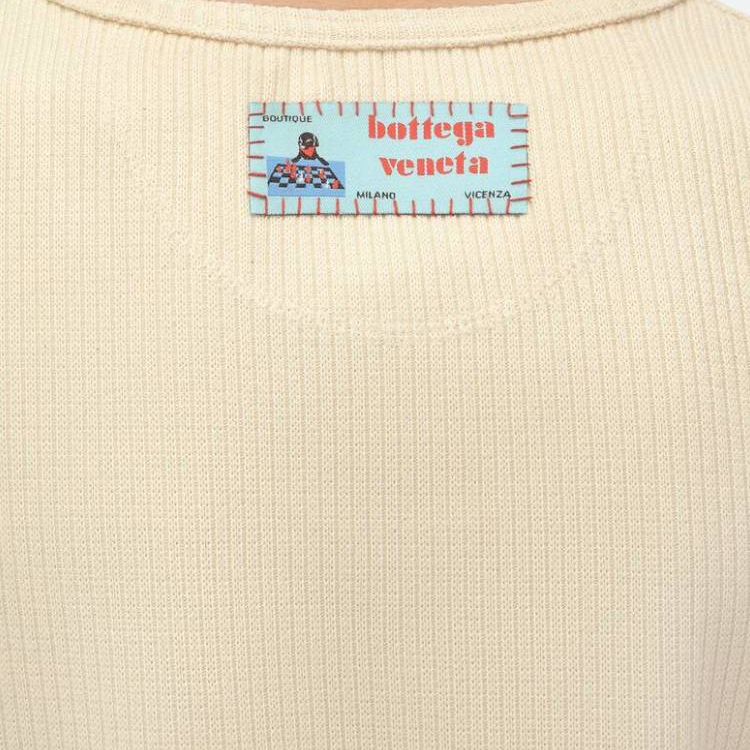 Purchase ボッテガヴェネタ 無地 ノースリーブ ラウンドネック プルオーバー ベージュベスト 715042V3P002679