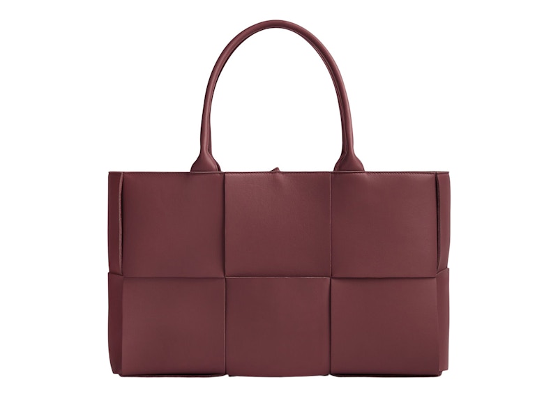 Bottega Veneta Arco Intreccio Tote Bag Medium Barolo