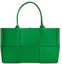 Buy 葆蝶家中号鹦鹉绿Arco Intreccio托特包