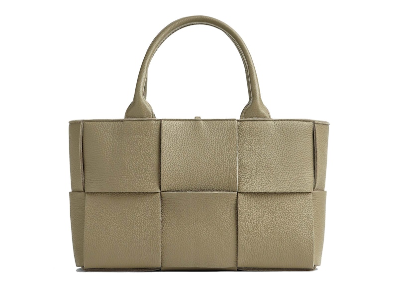 Bottega Veneta Arco Intreccio Tote Bag Mini Taupe