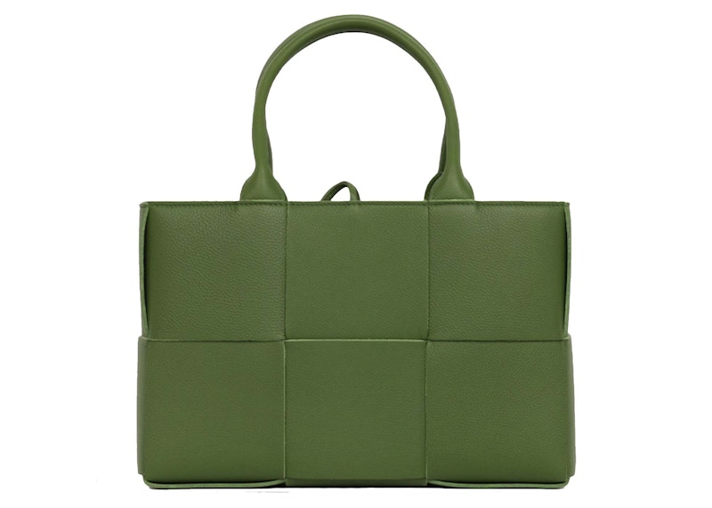 Bottega Veneta Arco Tote Bag Intreccio Avocado