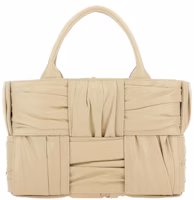 Bottega Veneta Arco Tote Bag Mini Foulard Intrecciato Porridge Bottega Veneta Arco Tote Bag Mini Foulard Intrecciato Porridge