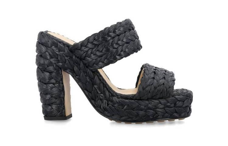 Bottega Veneta Balenciaga Sandal 'Raffia Black'