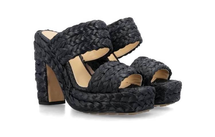 Bottega Veneta Balenciaga Sandal 'Raffia Black' 圖 2