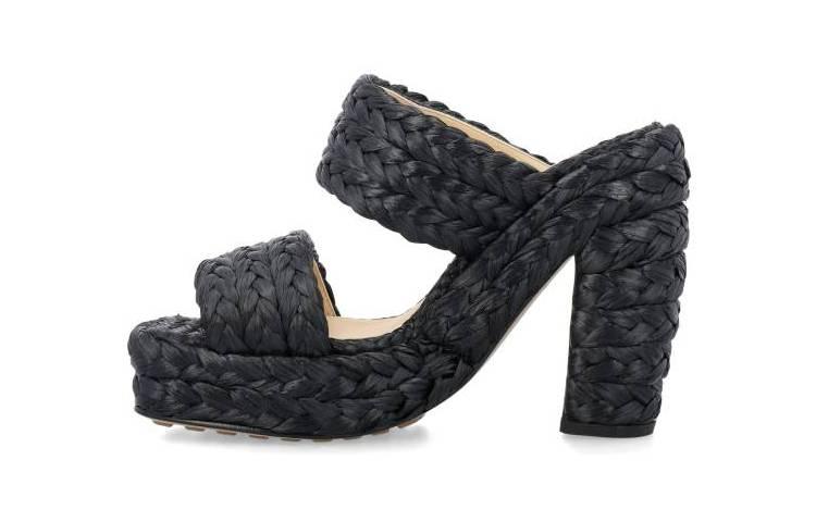 Bottega Veneta Balenciaga Sandal 'Raffia Black' 圖 4