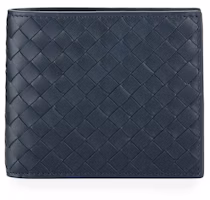 Bottega Veneta Basic Bifold Wallet Woven Navy Bottega Veneta Basic Bifold Wallet Woven Navy