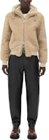 Bottega Veneta Beige Fleece Hoodie Short Jacket 716555VKV701104 Bottega Veneta Beige Fleece Hoodie Short Jacket 716555VKV701104