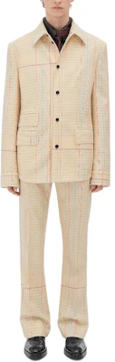 Bottega Veneta Beige Twill Notched Lapel Single-Breasted Jacket 801131V4N801981 Buy Bottega Veneta Beige Twill Notched Lapel Single-Breasted Jacket 801131V4N801981