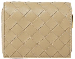 Bottega Veneta Bi-Fold Intrecciato Wallet Taupe Bottega Veneta Bi-Fold Intrecciato Wallet Taupe